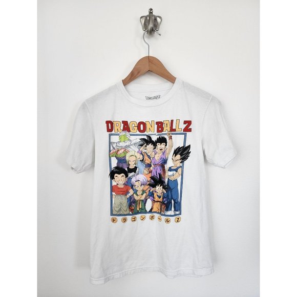 Dragon Ball Z Toei Animation Funimation white cast short sleeve T-shirt S - Picture 1 of 4